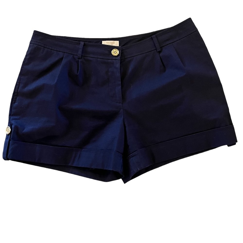Kate Spade Navy Blue Dress Shorts 4" inseam Size 6